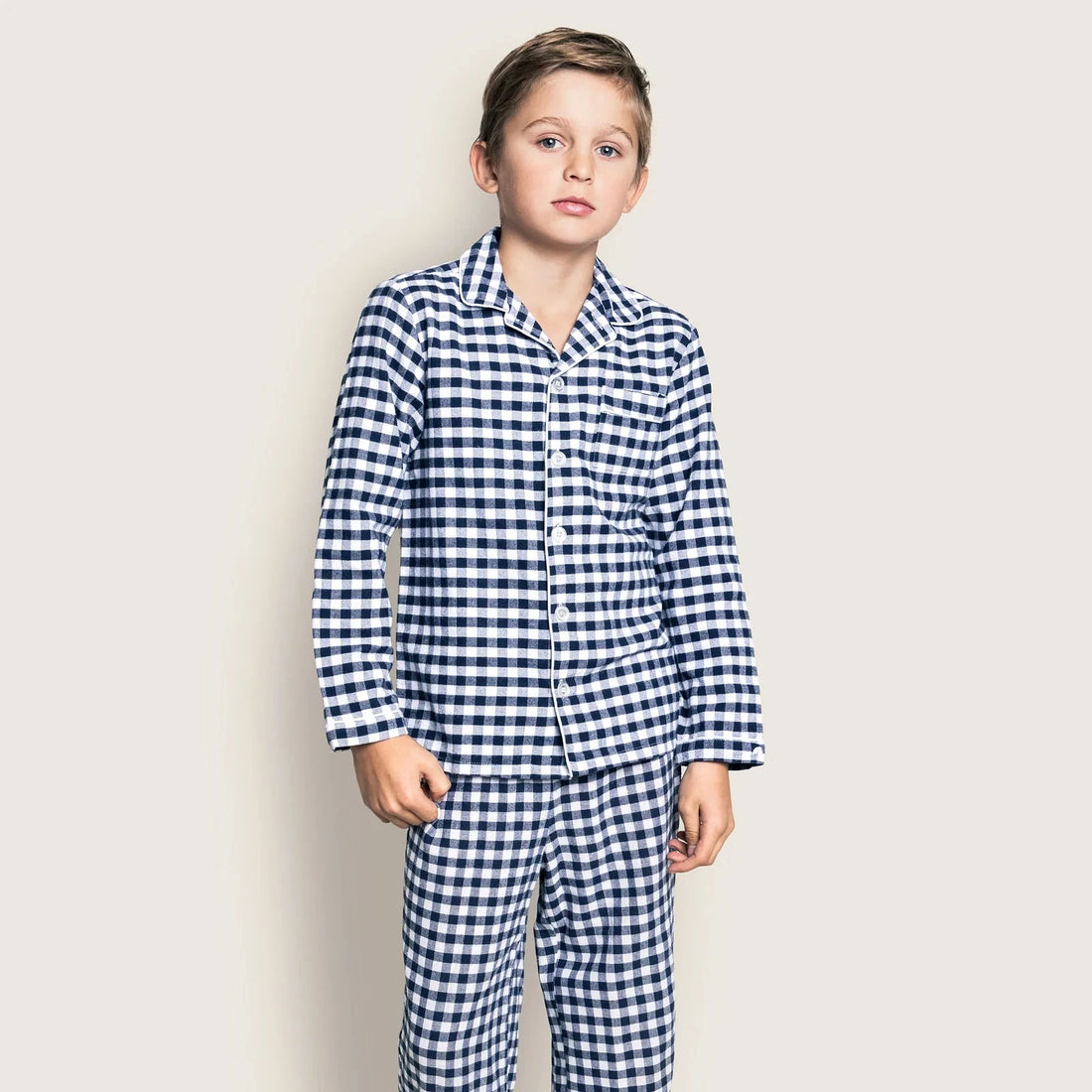 v-neck pajama set