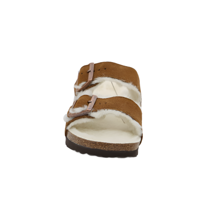arizona shearling suede sandals