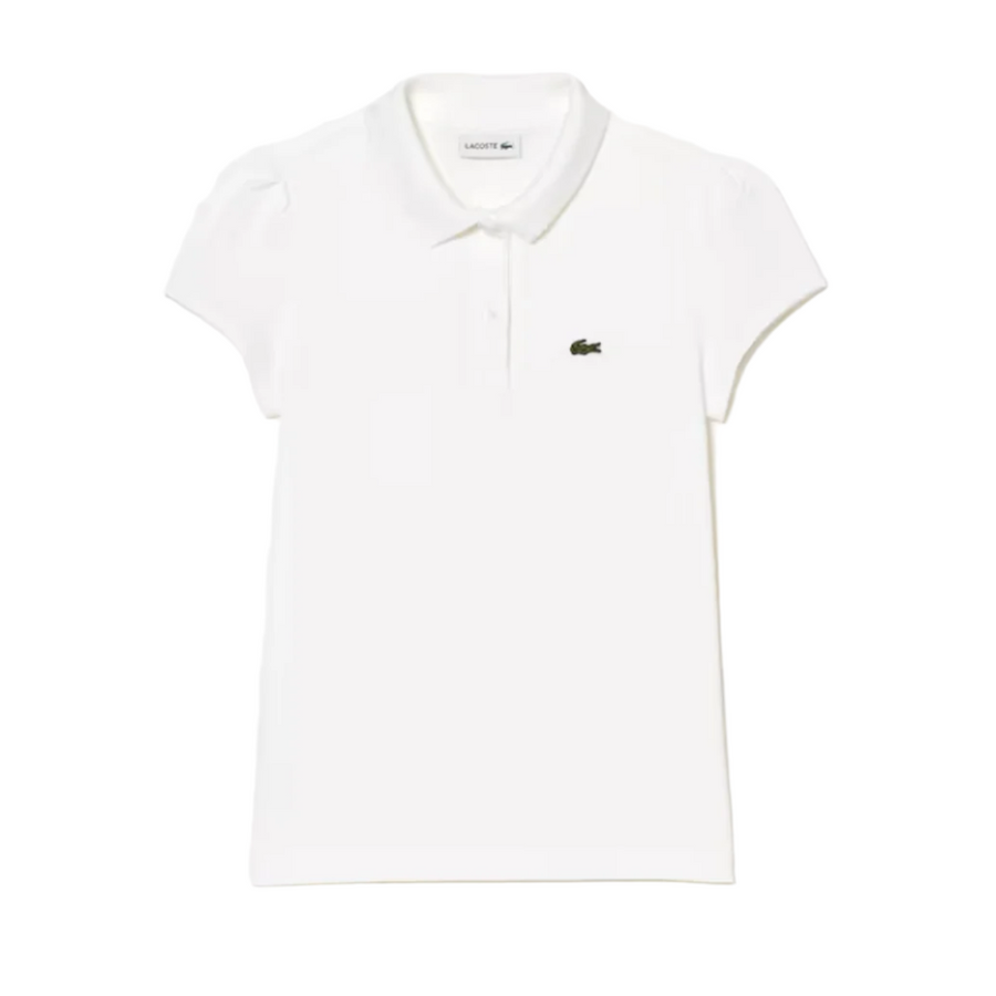 scalloped collar polo