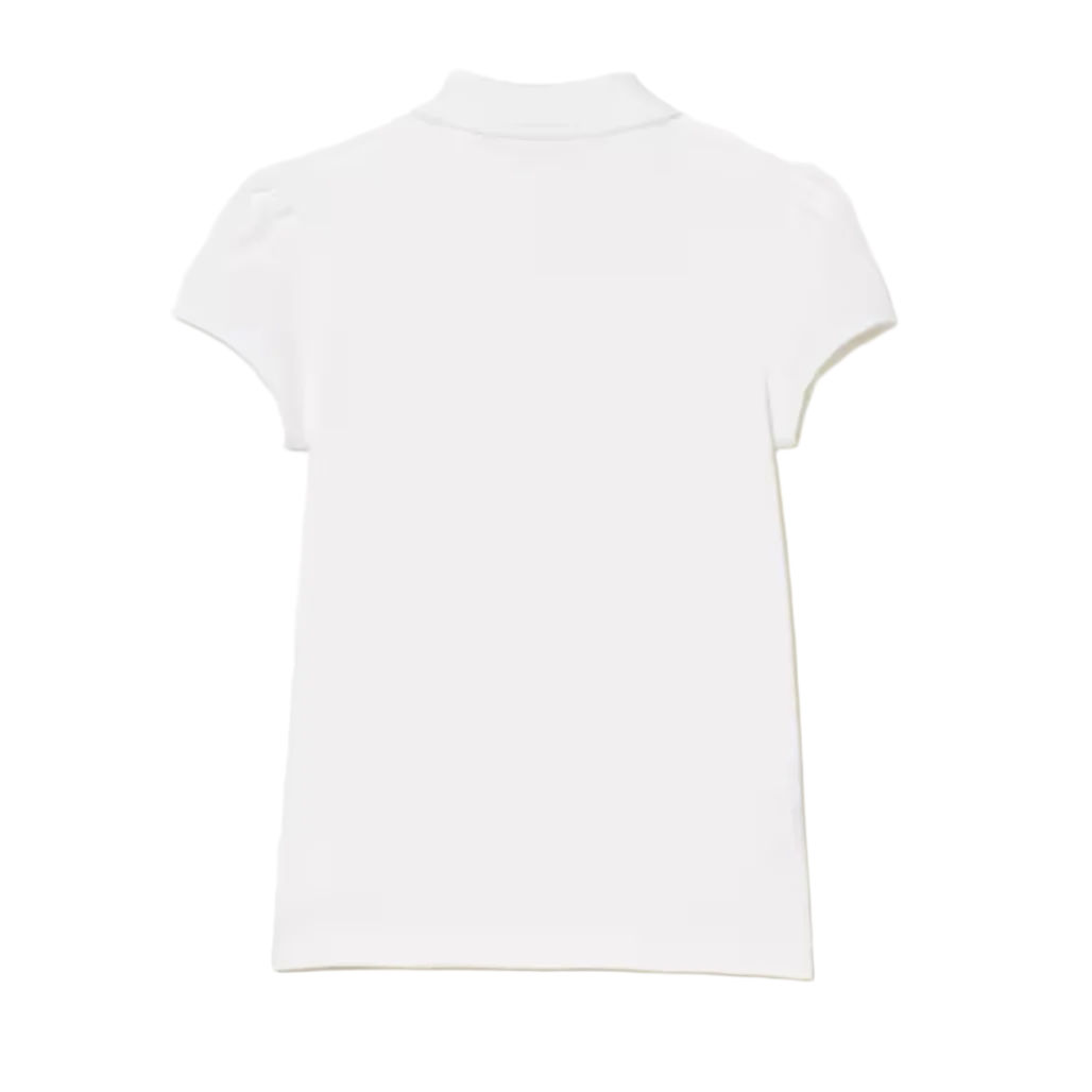 scalloped collar polo