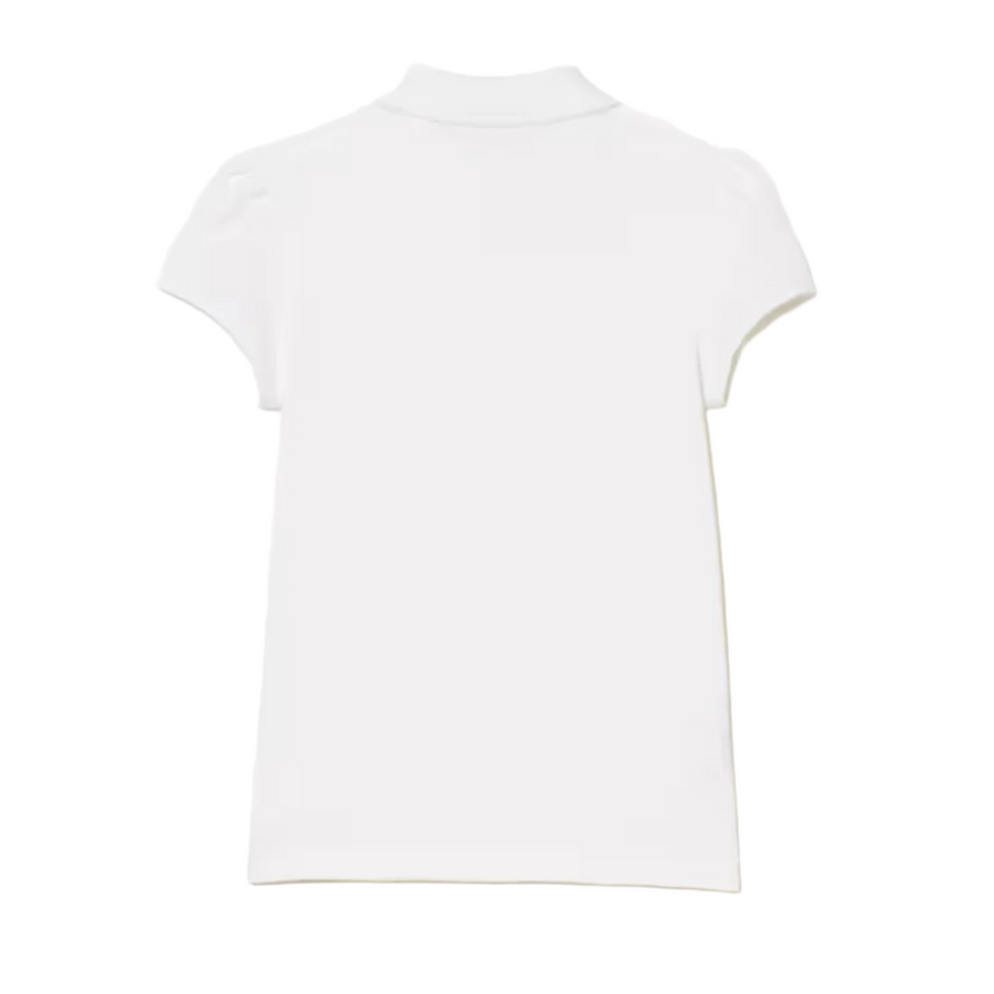 scalloped collar polo
