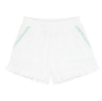 french terry ruffle short