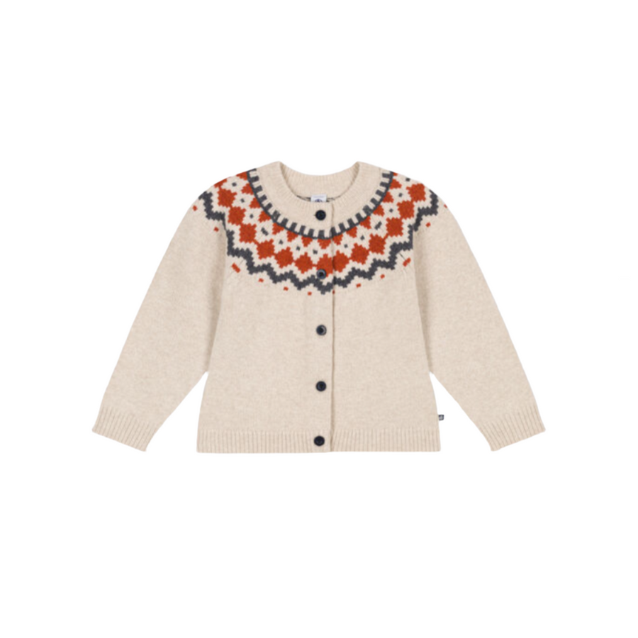 jacquard cardigan
