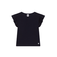 sleeveless ruffle tee