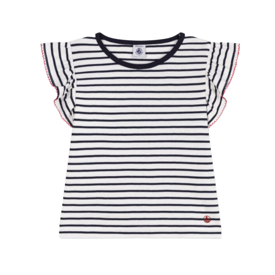 sleeveless stripe tee