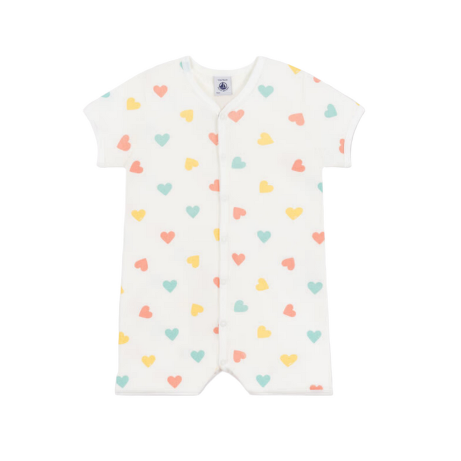 heart print onesie
