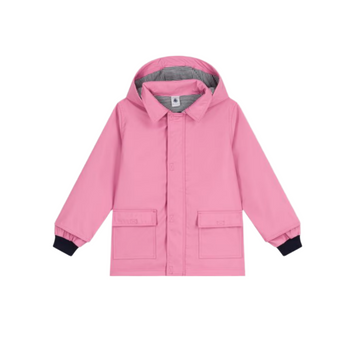 hooded rain coat