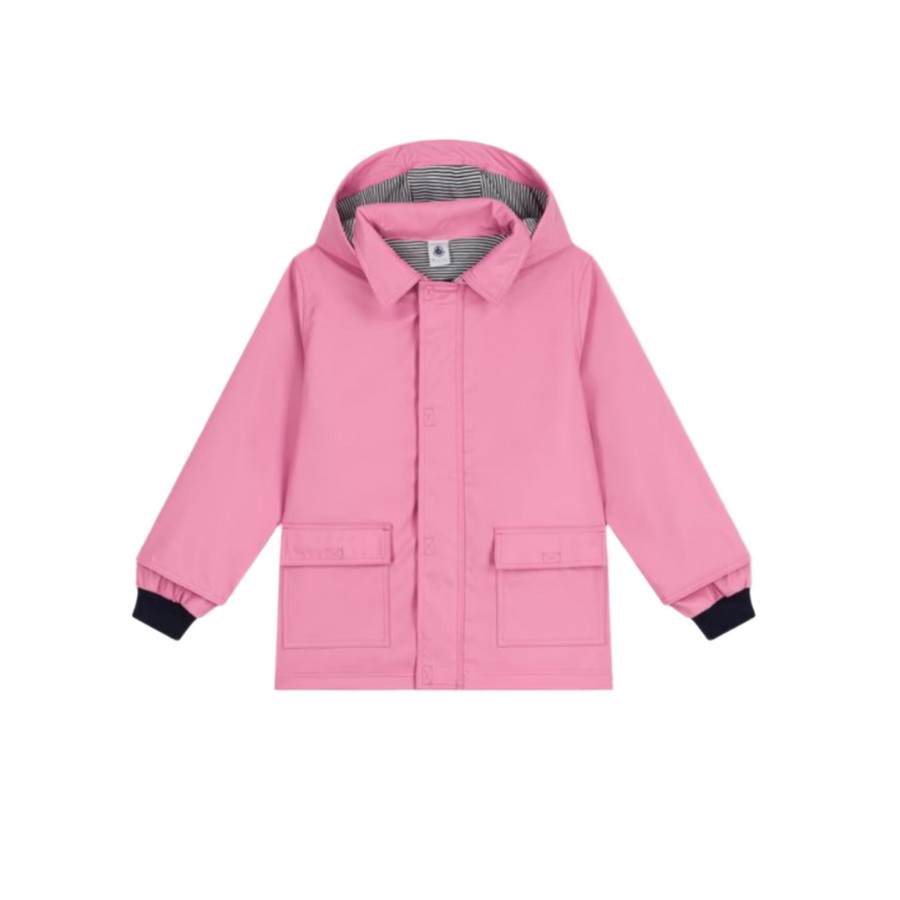hooded rain coat