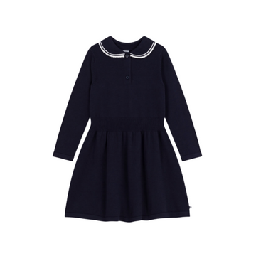 peter pan collar knit dress