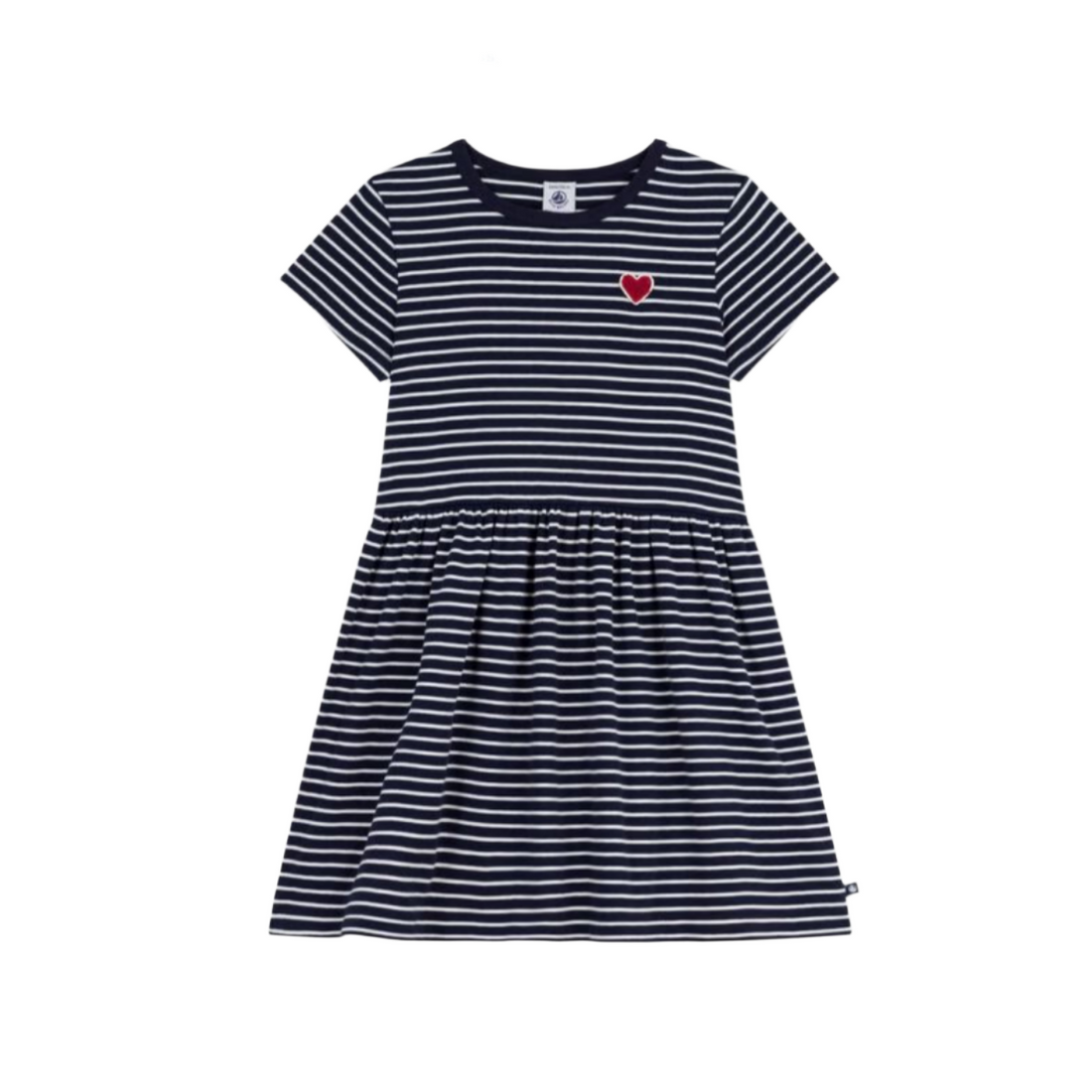 heart ss stripe dress