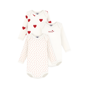 3 pk ls bodysuits & doudou