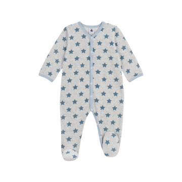 star print footie