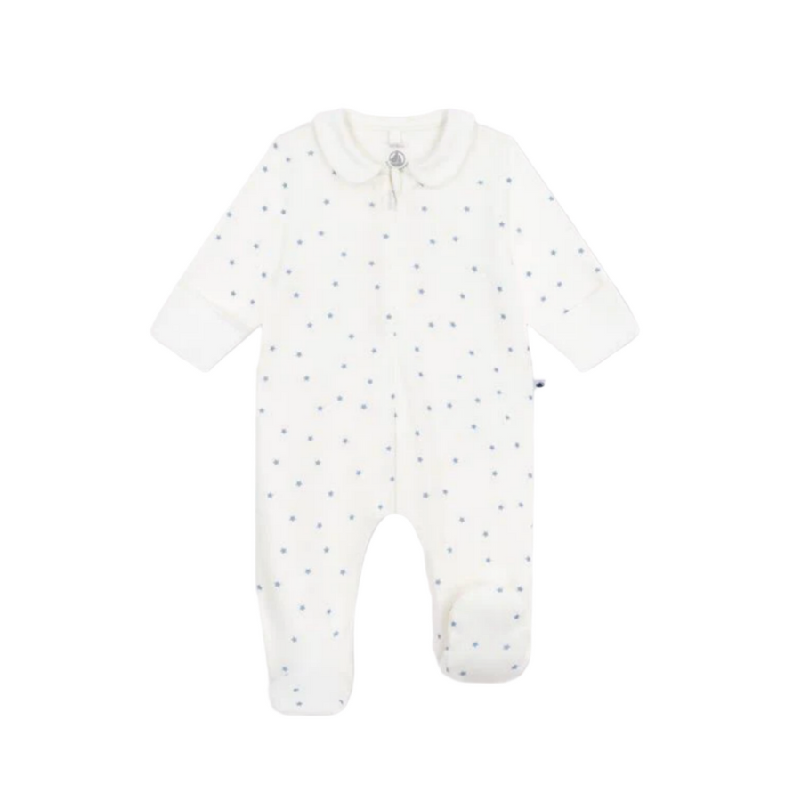 velour star footie