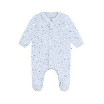 velour collared footie