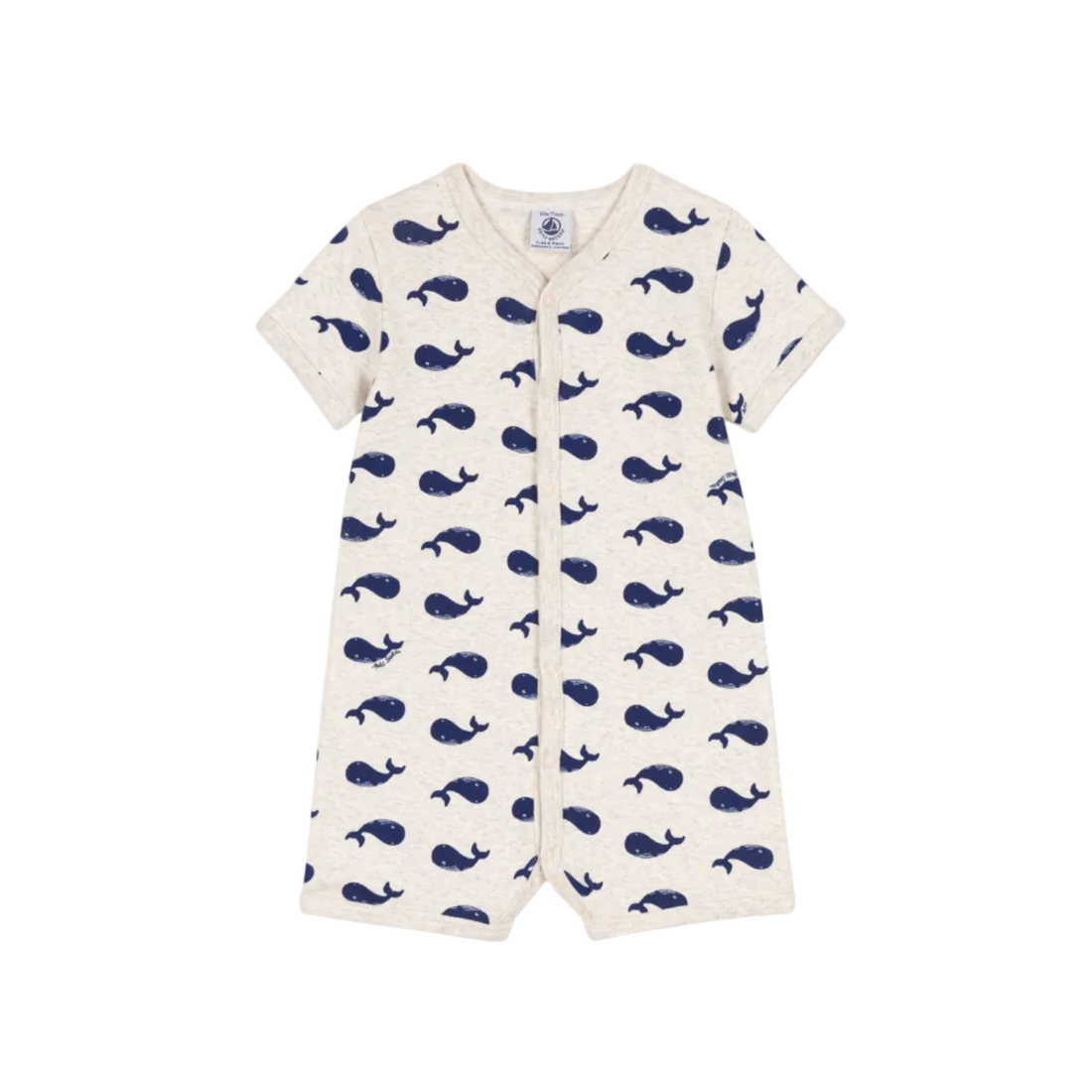 whale print footie