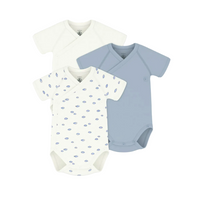 3 pk ss cross bodysuit