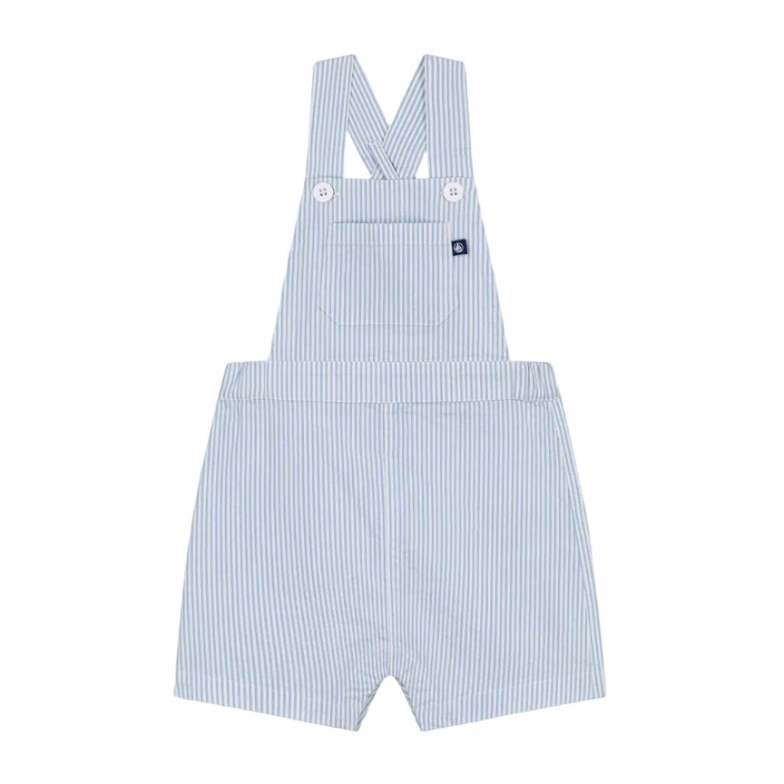 stripe short overall