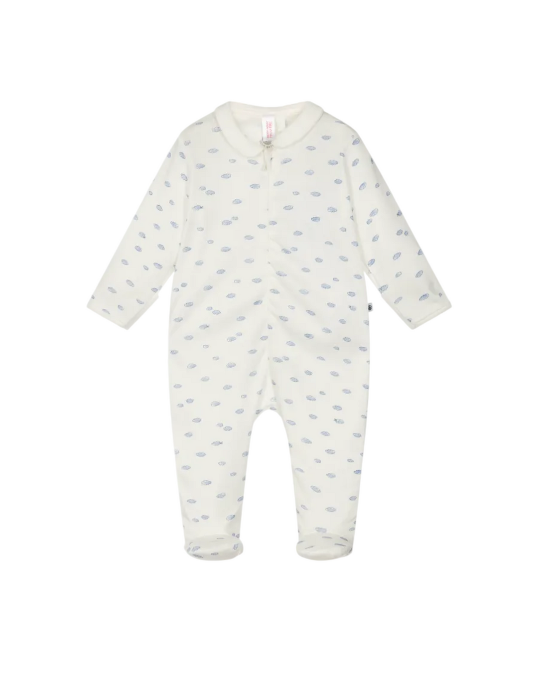cloud print zip footie