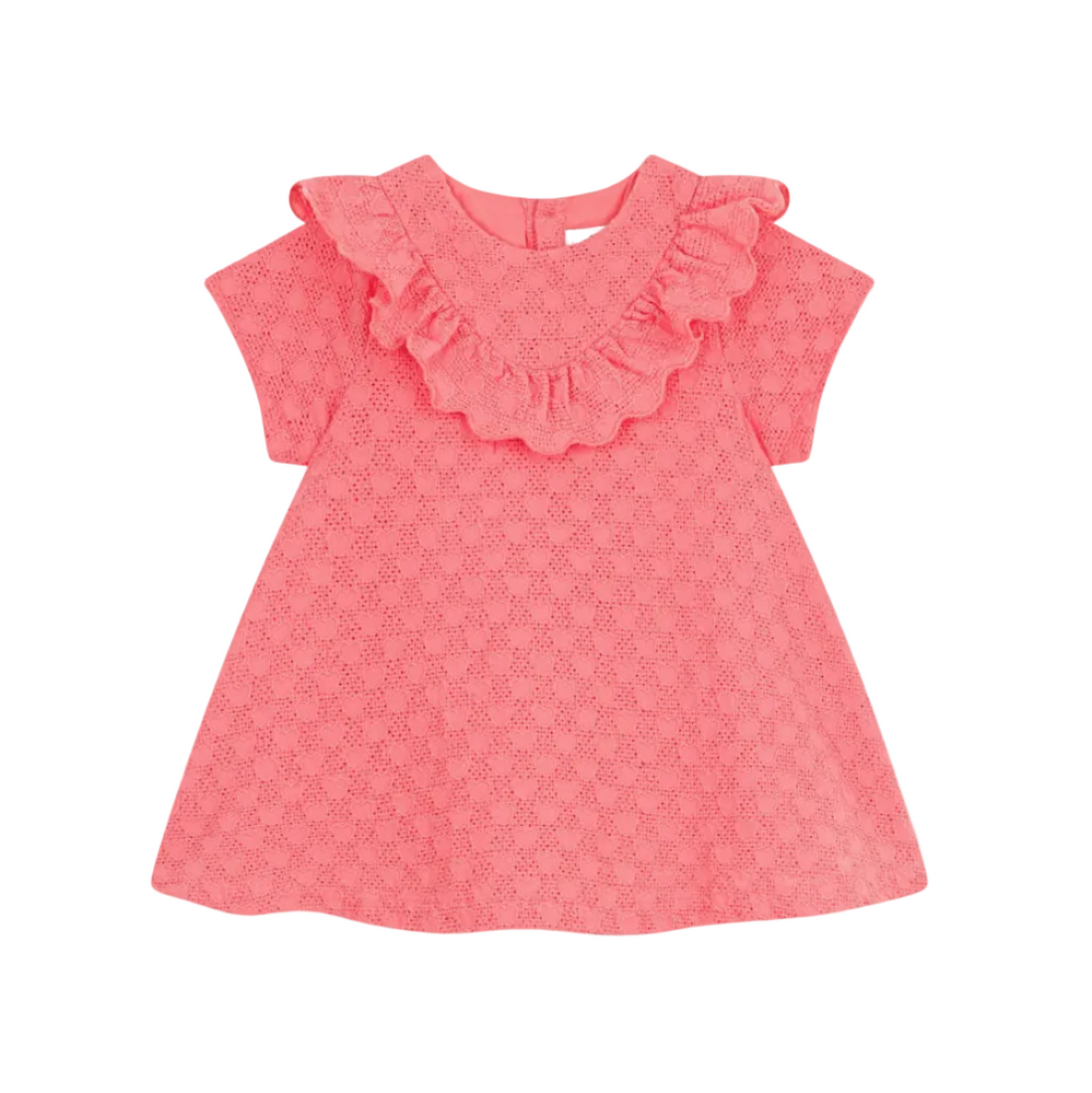 ruffle eyelet dress