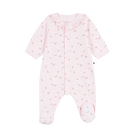 floral collar footie