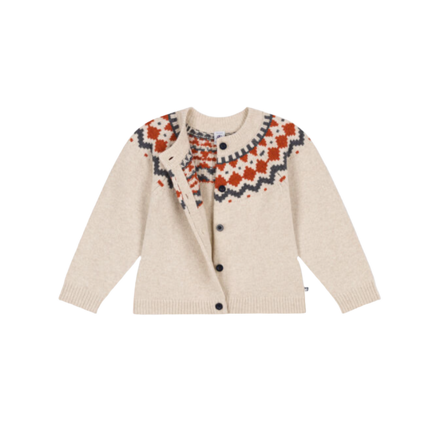 jacquard cardigan