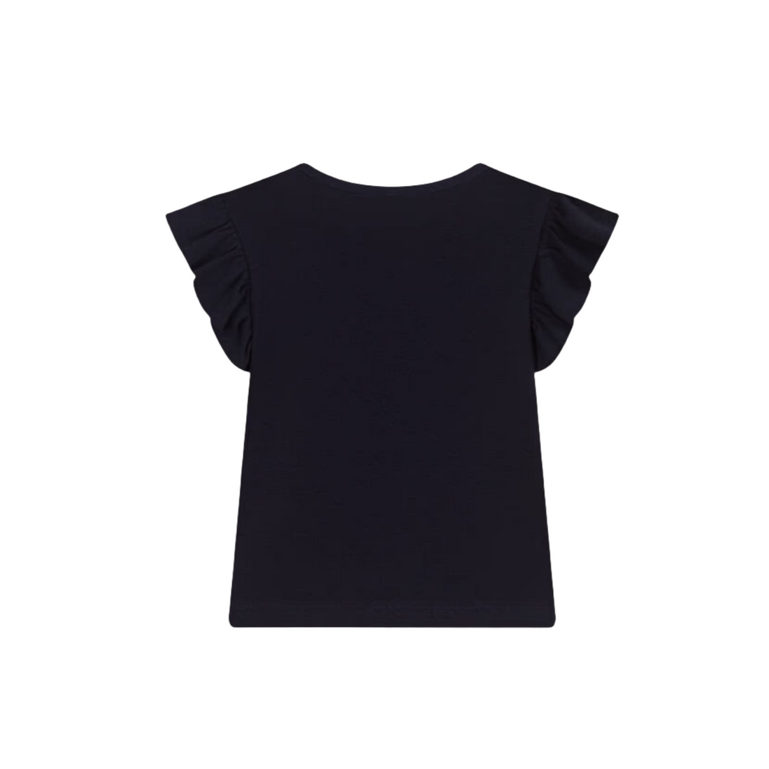 sleeveless ruffle tee