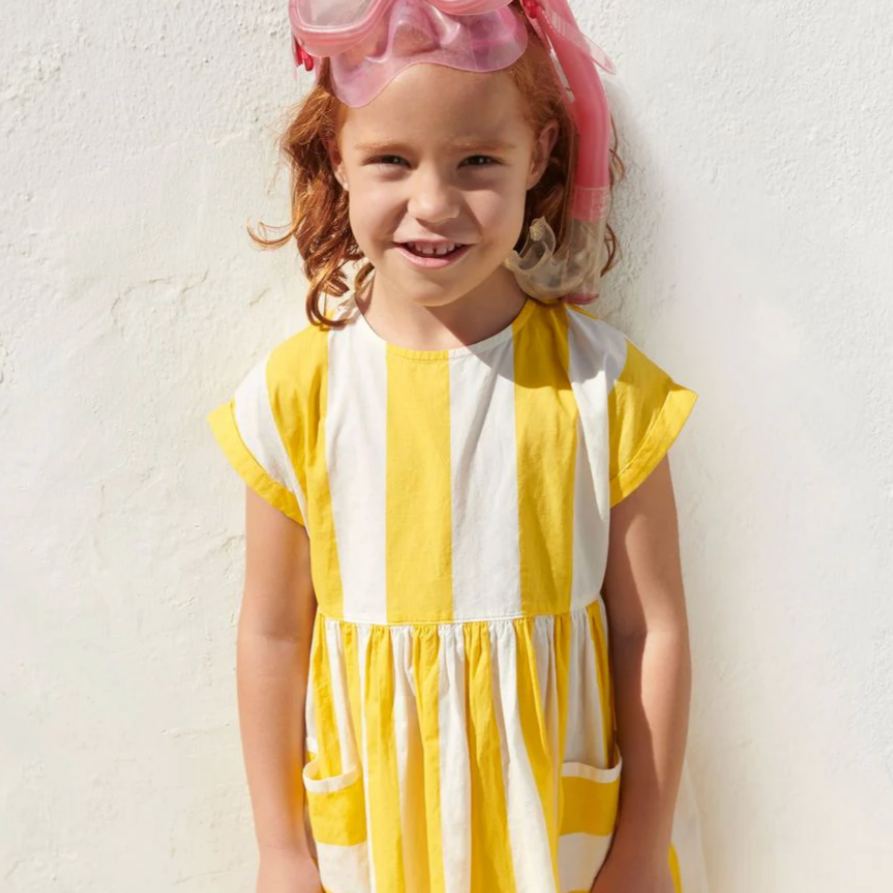 ss stripe pocket dress