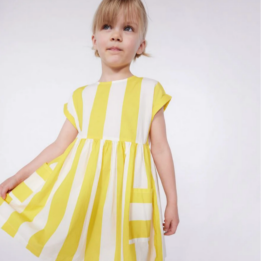 ss stripe pocket dress