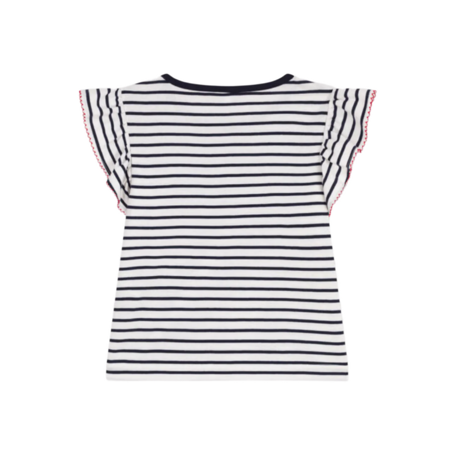 sleeveless stripe tee