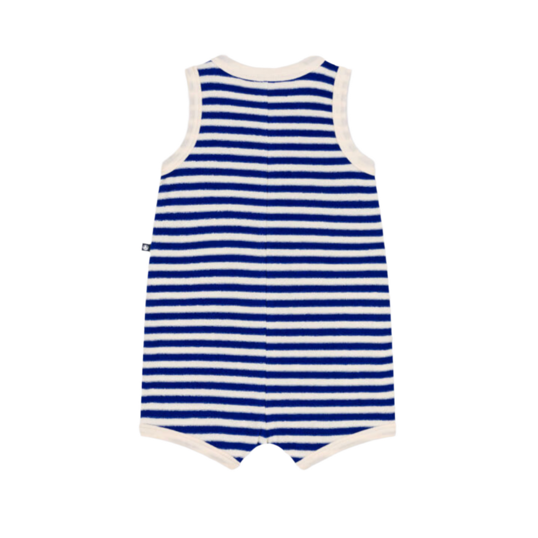 ss terry striped romper