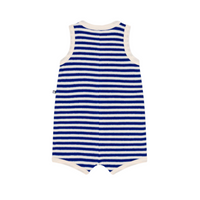 ss terry striped romper