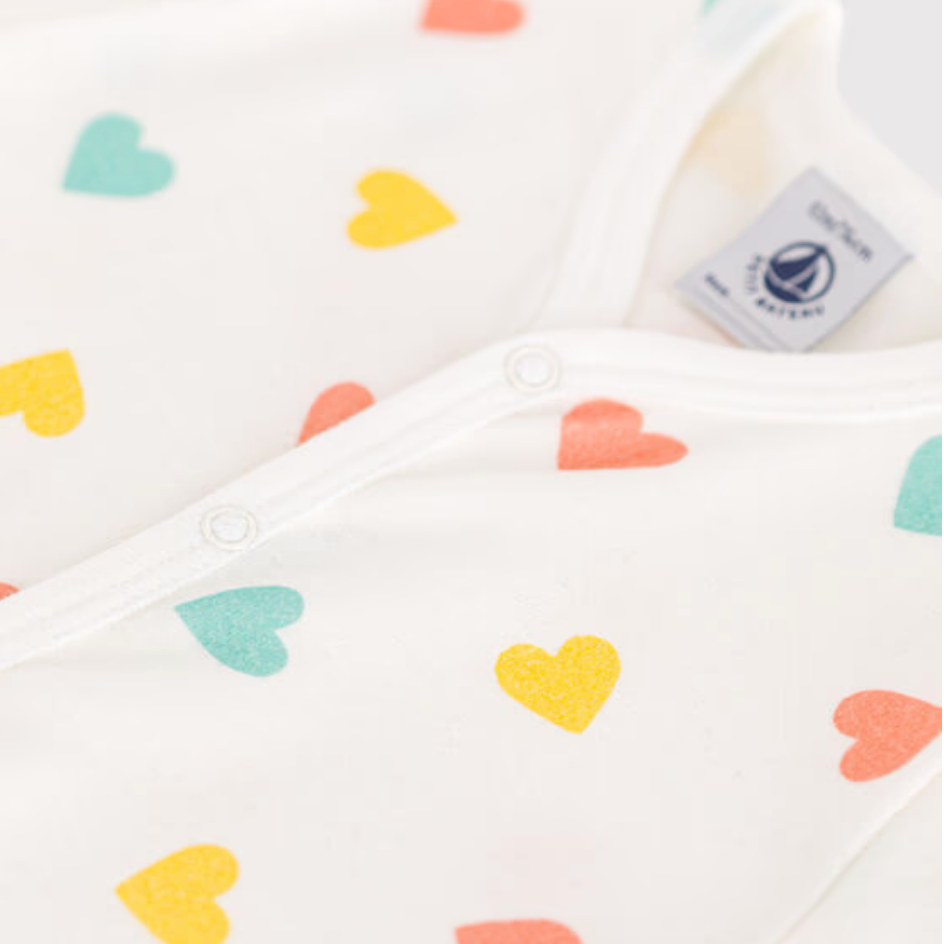 heart print onesie