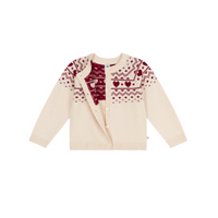jacquard cardigan