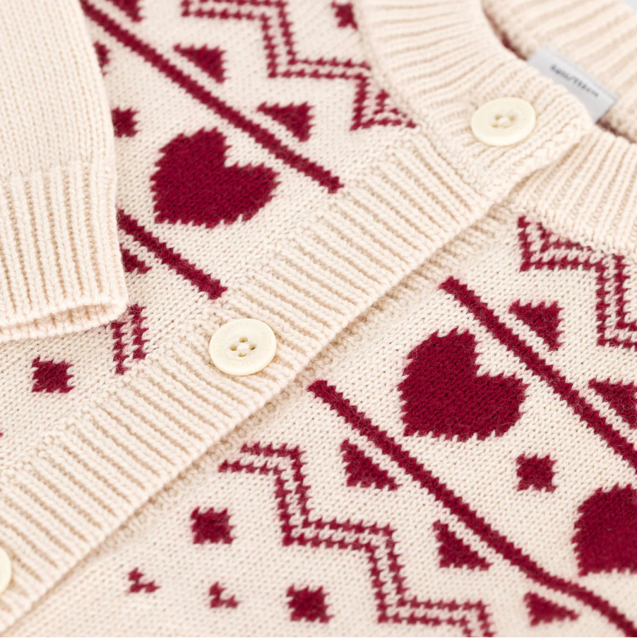 jacquard cardigan