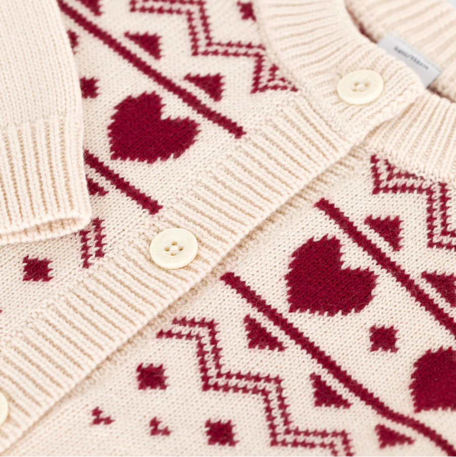 jacquard cardigan