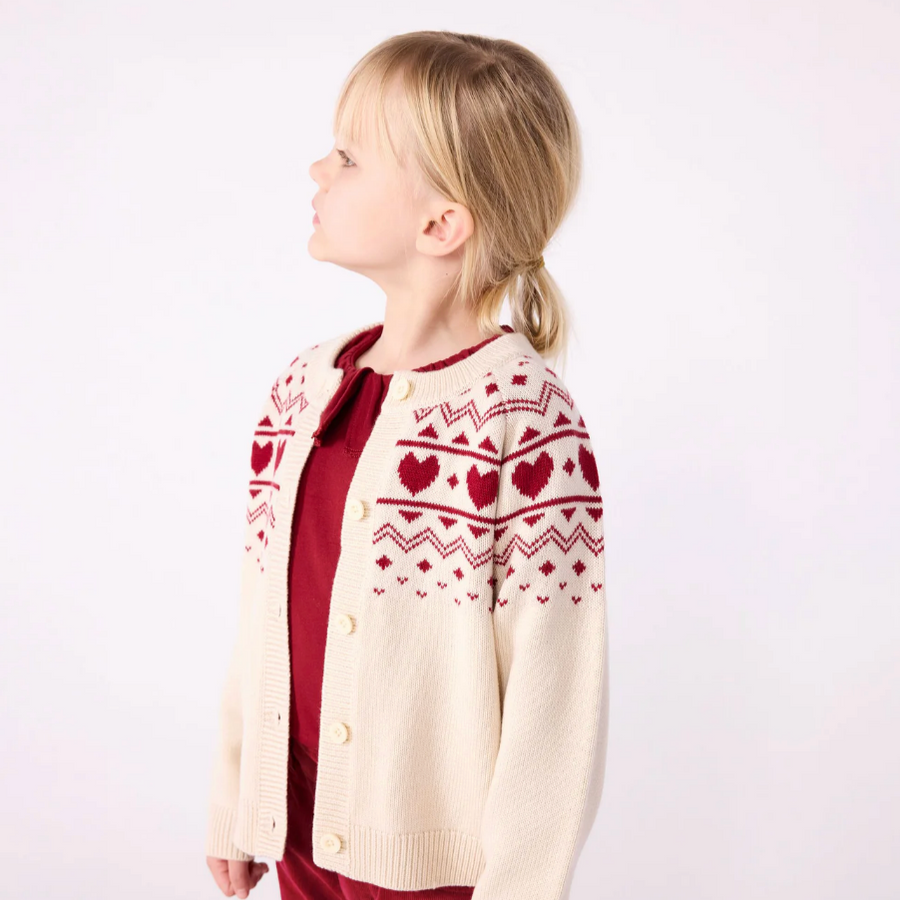jacquard cardigan