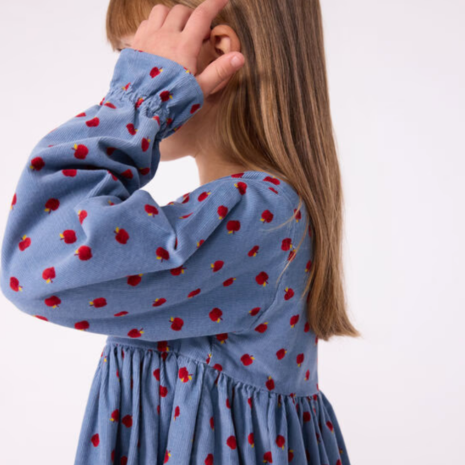 apple corduroy dress
