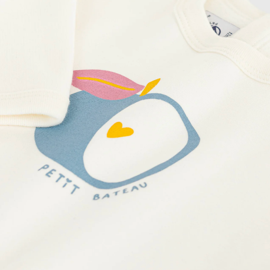 apple graphic sweatshirt