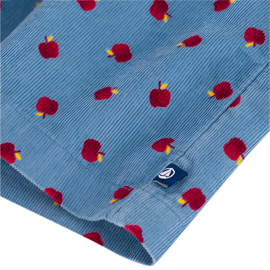 apple corduroy dress