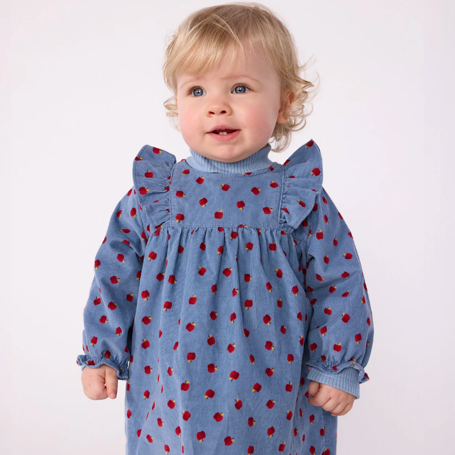 apple corduroy dress