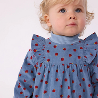 apple corduroy dress