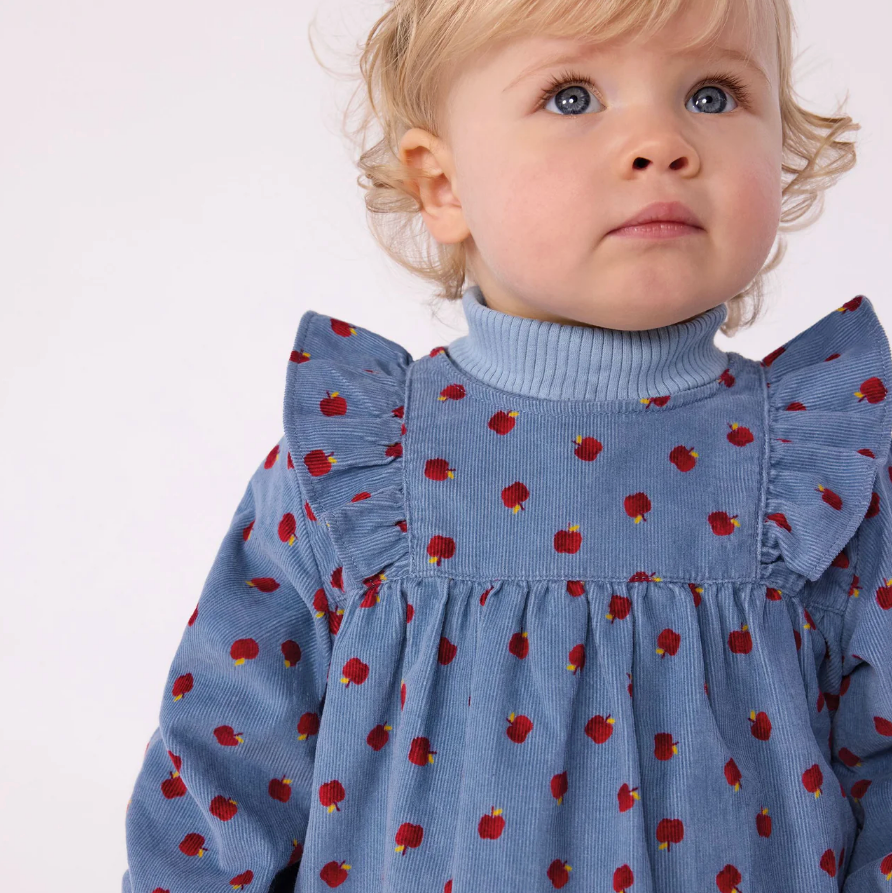 apple corduroy dress
