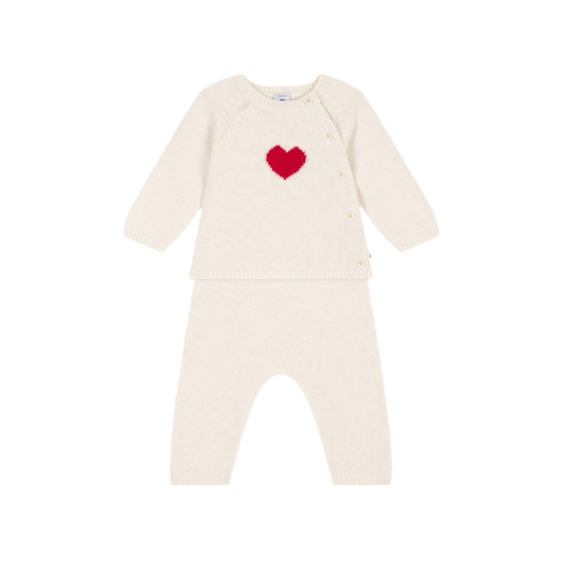 heart knit set
