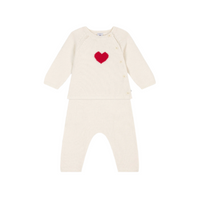 heart knit set
