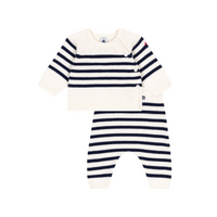 stripe knit set