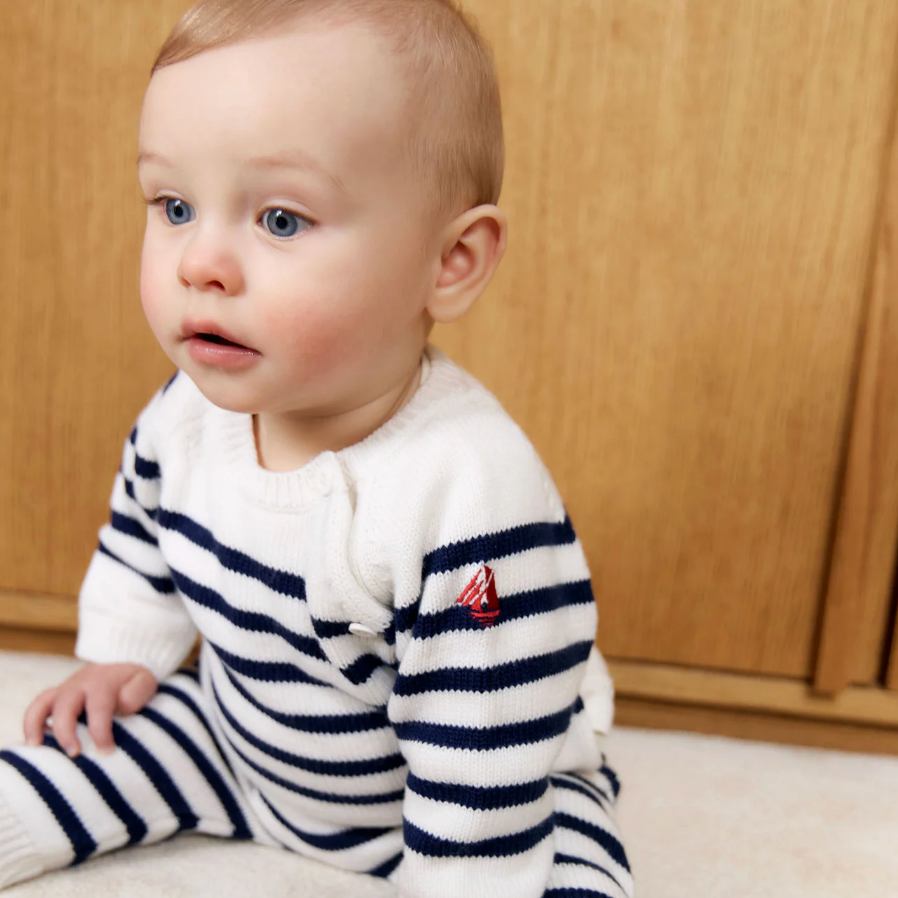 stripe knit set