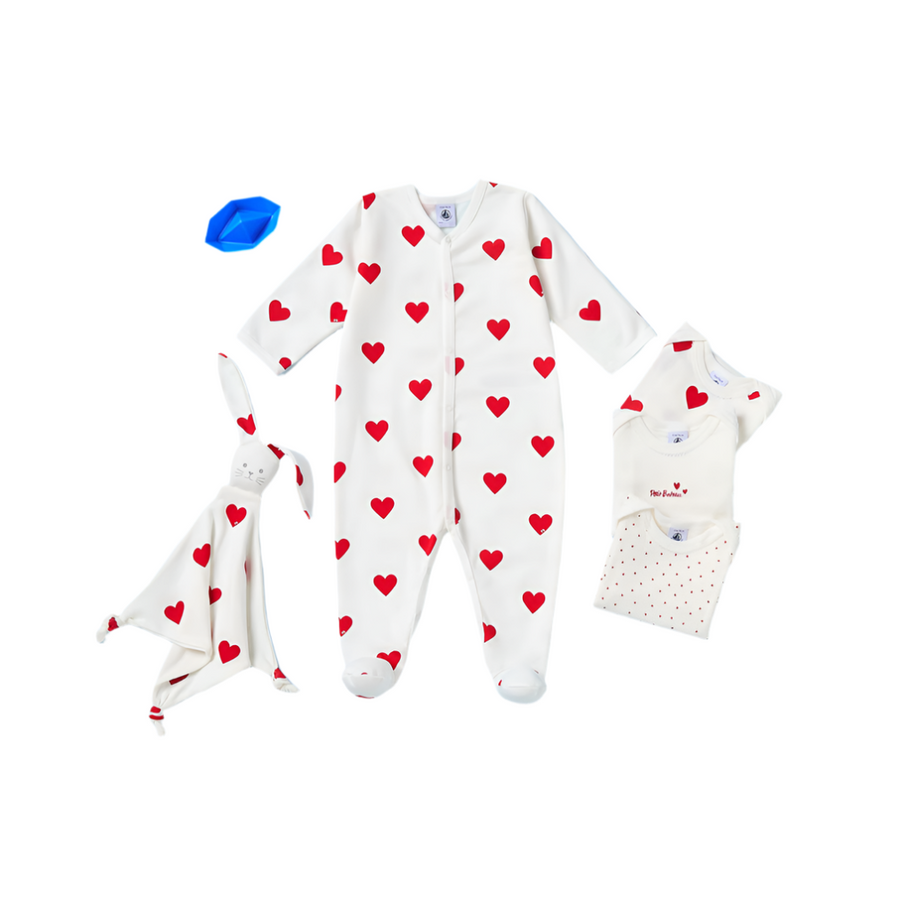 3 pk ls bodysuits & doudou