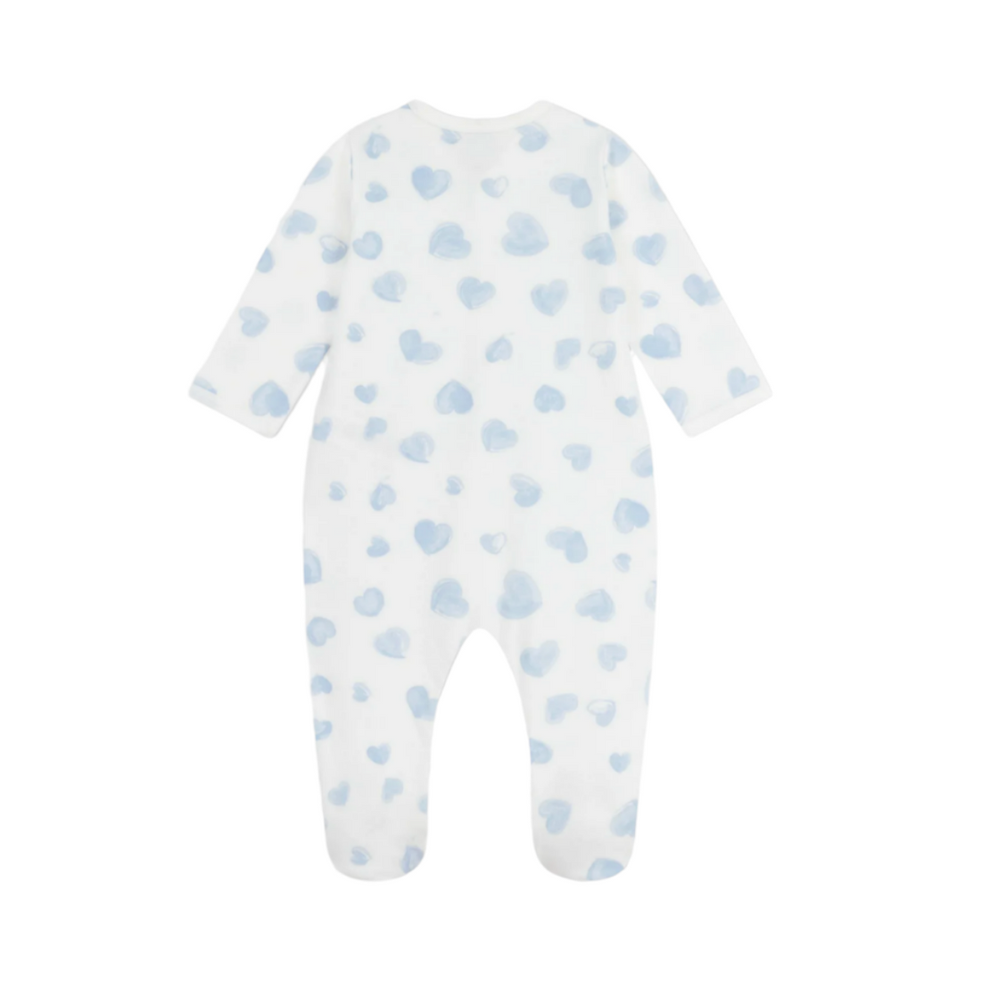 heart print footie