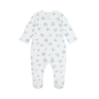 heart print footie