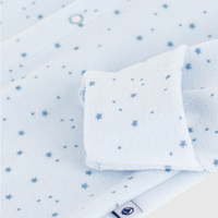 velour collared footie